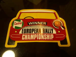 BMC Mini ミニ ロゼット カストロール ヨーロッパ ラリー デカール ステッカー !! BMC Rosette Castrol European Rally Mini Sticker Decal