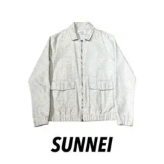 SUNNEI ネップデニムブルゾン