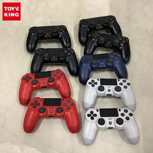 1円〜 ジャンク 箱無 PS4 ワイヤレスコントローラー CUH-ZCT1J ジェット・ブラック、CUH-ZCT2J マグマ・レッド他