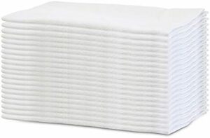 ＂軽くて 乾きやすい＂ 綿 100% 白い フェイス タオル 20枚組 業務用 160匁34×80cm