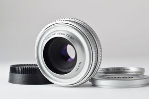 【超美品】ニコン Nikon Ai-s NIKKOR 45mm F2.8 P シルバー パンケーキレンズ