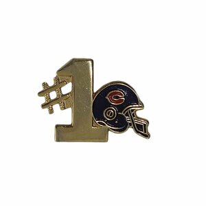 NFL シカゴ・ベアーズ #1 ピンズ Chicago Bears アメフト ヘルメット ピンバッチ ピンバッジ 留め具付き アメリカ輸入雑貨