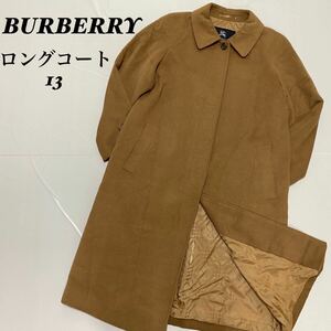 BURBERRY バーバリー　アンゴラ　ロングコート　ノバチェック　13 ステンカラーコート コート ステンカラー アウター ロングコート ロング