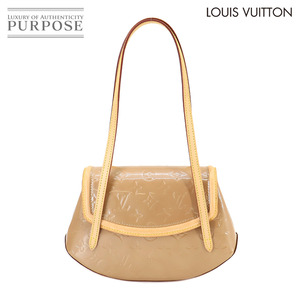 新品同様 ルイ ヴィトン LOUIS VUITTON ヴェルニ ビスケインベイ PM ショルダー バッグ レザー ノワゼット M91289 90259434