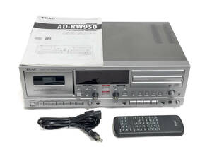 TEAC CDレコーダー/カセットデッキ シルバー AD-RW950