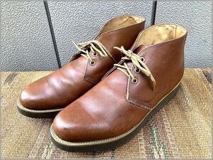 ★80s　USA製　ワーク　チャッカブーツ　size 9D　アメリカ買付★検 ビンテージ 70s 90s レザー シューズ