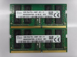 DDR4メモリ SK hynix PC4-19200 (2400T) 16GB×2枚 計32GB 送料無料 Z0351