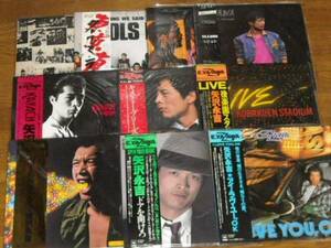 矢沢永吉,CAROL,クールス,LP,レコード,10枚,コースター,8枚,カレンダー,I LOVE YOU OK,A DAY,カバチ,キャロル,COOLS,ジョニ-大倉,舘ひろし