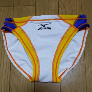 3色 キネシスカット M ホワイト×イエロー×ブルー 白黄青 競パン 競泳水着 MIZUNO 希少 レア swimsuit