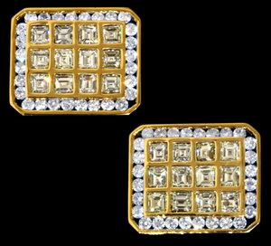 A8994 大粒上質ダイヤモンド 最高級18金無垢セレブリティカフス／タイタック