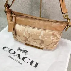 【美品】コーチ COACH ワンショルダーバッグ レザー キャンバス 肩掛け