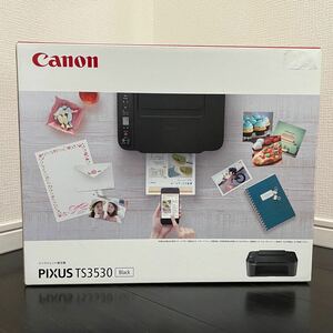 【新品未使用】Canon キャノン PIXUS TS3530 ブラック 黒 インクジェット複合機 純正インク同梱