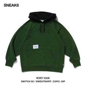 GIP限定♪新品未開封♪【L】WTAPS 192ATDT-03S/SWITCH02／SWEATSHIRT.COPO.GIP /GREEN LARGE　NEIGHBORHOOD