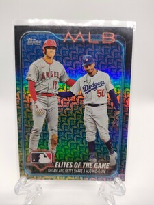 【Ｈolidayパラレル／最新2024】大谷翔平 & ベッツ、エンゼルス時代の貴重ショット - 2024 Topps Series 1 #138 Elites of the Game