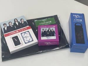 GLAY 30th Anniversary エンタメくじ 個人賞 メンバー４名 セット トランプ ウォールポケット ミニアクリル時計 タンブラー 未使用