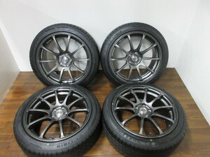 【送料無料・税込み】YOKOHAMA ADVAN Racing RS 17in7.5J+48 5穴PCD100 MAZZINI ECO819 215/45R17