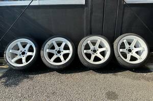 希少 SHOGUN S-09 RACE SPEC 18インチ 9.5J ET20　225/40ZR18　225/40R18 2本 10.5J ET15　255/35ZR18 ２本　5H PCD114.3 タイヤセット