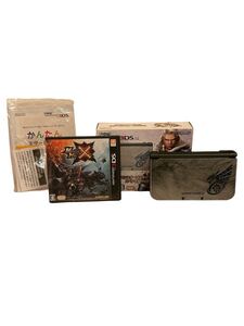 【現状品】Newニンテンドー3DSLL本体 モンスターハンター4Gスペシャルパック ソフト欠品 代用モンスターハンタークロス付き 中古 1円～