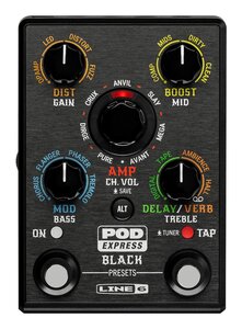 ★LINE6 POD Express Black ギター用 アンプ/エフェクト プロセッサー★新品送料込