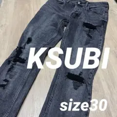 KSUBI ダメージジーンズ size30  MENSデニムスリムフィット人気