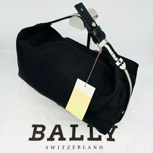 1円~[希少 極美品] Bally バリー ハンドバッグ バニティ トレインスポッティング 本革 レザー キャンバス メンズ レディース 肩掛け 黒