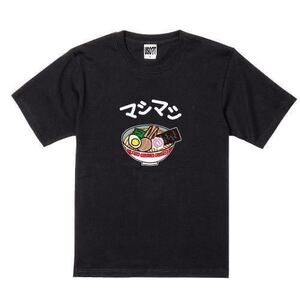 【大きなサイズ】新 USOT うそT ラーメン マシマシ 家系 おもしろ Tシャツ 半袖Tシャツ かわいい パロディ BLACK ブラック 黒 ゆるい XXL