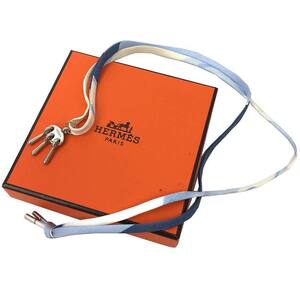 HERMES エルメス トゥールビヨン ネックレス Mors a Jouet チョーカー ストラップ ネックレス シルク aq10174