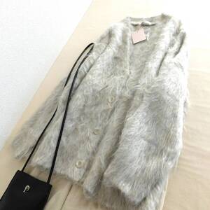 【新品】ナイスクラップ★NICE CLAUP★シャギー★ニットアウター♪定価7920円★a548