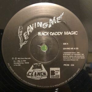 ■ Black Daddy Magic / Leaving me / Virgin Man ■ 盤質良好 レア！1992年！