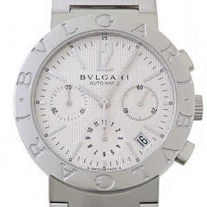 ［飯能本店］BVLGARI ブルガリ ブルガリブルガリ クロノグラフ BB38SSCH 腕時計 メンズ DH77909