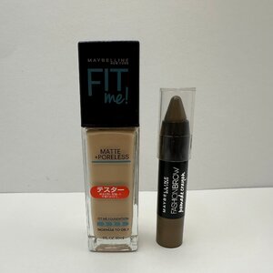 q2201 未使用保管品含む MAYBELLNE メイベリン フィットミー リキッド ファンデーション／ファッションブロウ 化粧品 テスター まとめ売り