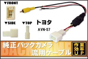 トヨタ純正 NHDT-W59G 対応 イクリプス ECLIPSE AVN-S7 社外ナビ 市販ナビ RCA 接続 変換 リアカメラ ハーネス 配線 コード ケーブル