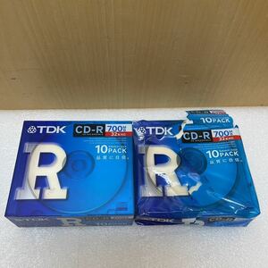YK4160 TDK　　CD-R80TFX10A CD-R　700MB 日本製 　 18枚まとめ　未使用　現状品　0620