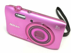 難あり Nikon COOLPIX S3600 / NIKKOR 8X WIDE OPTICAL ZOOM VR 4.5-36.0mm 1:3.7-6.6 デジタルカメラ ジャンク 中古【UW060487】