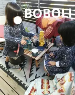 海外ブランドBOBOLIのワンピース姉妹コーデ