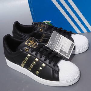 デッド!! US 10 / 28cm 新品 13年製 限定 adidas SS STD SUPERSTAR スーパースター スタッズ 黒ｘ金 箱付き