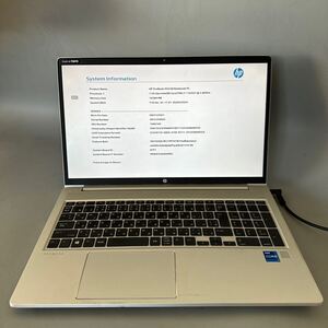 JXJK5608 HP ProBook 450 G8/Core i 7-1165G7 2.4GHz /メモリ:16GB/SSD:512/BIOS確認