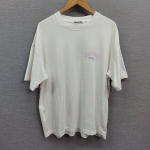 Z1916 MILKFED ミルクフェド 半袖 Tシャツ ワンサイズ ホワイト WIDE S/S TEE CHERRY AND LOGO チェリー ロゴ グラフィック プリント