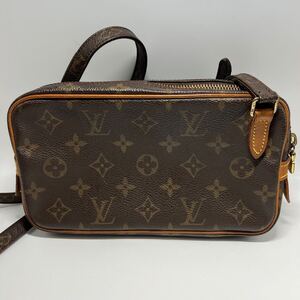 西542 ルイヴィトン LOUIS VUITTON モノグラム バッグ ショルダーバッグ マルリーバンドリエール M51828 ブラウン系 レディース 中古