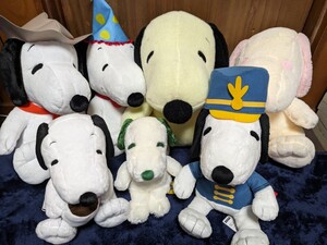 SNOOPY スヌーピー ぬいぐるみ Lサイズ以上 7種セット　（未使用品）