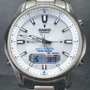 CASIO カシオ WAVE CEPTOR ウェーブセプター LINEAGE リニエージ LCW-M100TD-7A 腕時計 アナデジ 電波ソーラー タフソーラー 動作確認済み