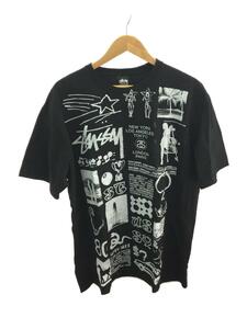 STUSSY◆Tシャツ/XL/コットン/BLK/SARA T//