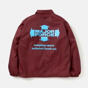 希少★新品本物【エンジL】NH×MAJOR FORCE WINDBREAKER JACKET メジャーフォース ウインドブレーカ コラボジャケ 正規品 ネイバー入手困難