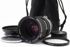 Nikon Ai Zoom NIKKOR 35-70mm f/3.5 MFレンズ [美品] HK-7レンズフード ポーチ MC UV 72mmフィルター 72N nikon前/後キャップ付き