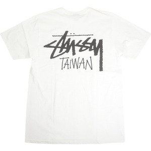 STUSSY ステューシー 24AW STOCK TAIWAN TEE WHITE 台湾限定Tシャツ 白 Size 【L】 【新古品・未使用品】 20807624