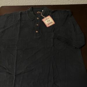 新品TOMMY BAHAMA トミーバハマ シルクポロシャツ 3391 USAサイズ M COAL