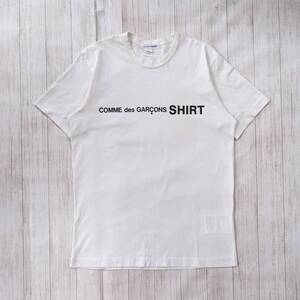 COMME des GARCONS SHIRT/コム デ ギャルソン シャツ/LOGO S/S/Tシャツ/フロントロゴ/SIZE L