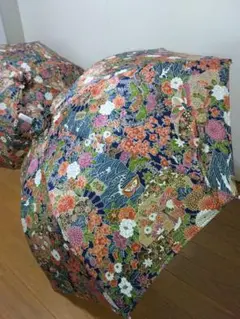 手作り日傘、花鳥風月