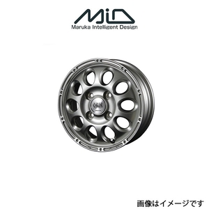 MID マナレイスポーツ ガイア ブリッグ アルミホイール 4本 キャリィ DA16T(12×3.5B 4-100 INSET45 シルバー)MANARAY SPORT GAIA BRIG