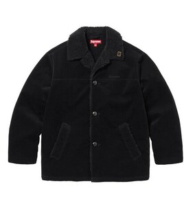 送料無料【黒・XXL】 Kindermann Uncut Corduroy Car Coat 国内 新品 24aw シュプリーム キンダーマン アンカット コーデュロイ カーコート